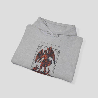 Graphic Hoodie - "Defeating Evil" Heroic Design