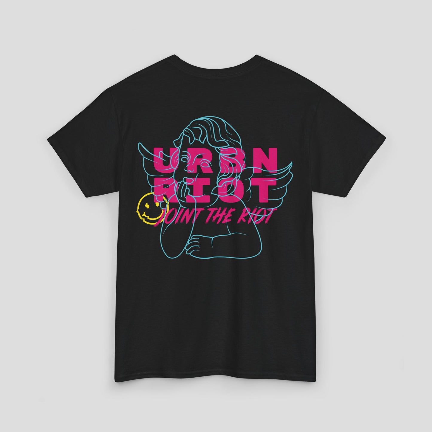 Graphic T-shirt - "Join the Riot" Neon Angel Design