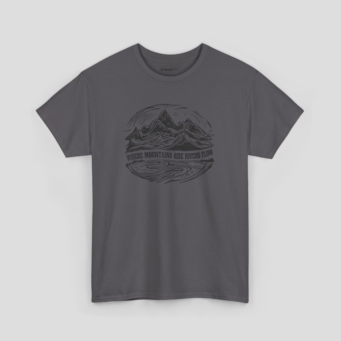 Graphic Tee - "Where Mountains Rise" Nature Design