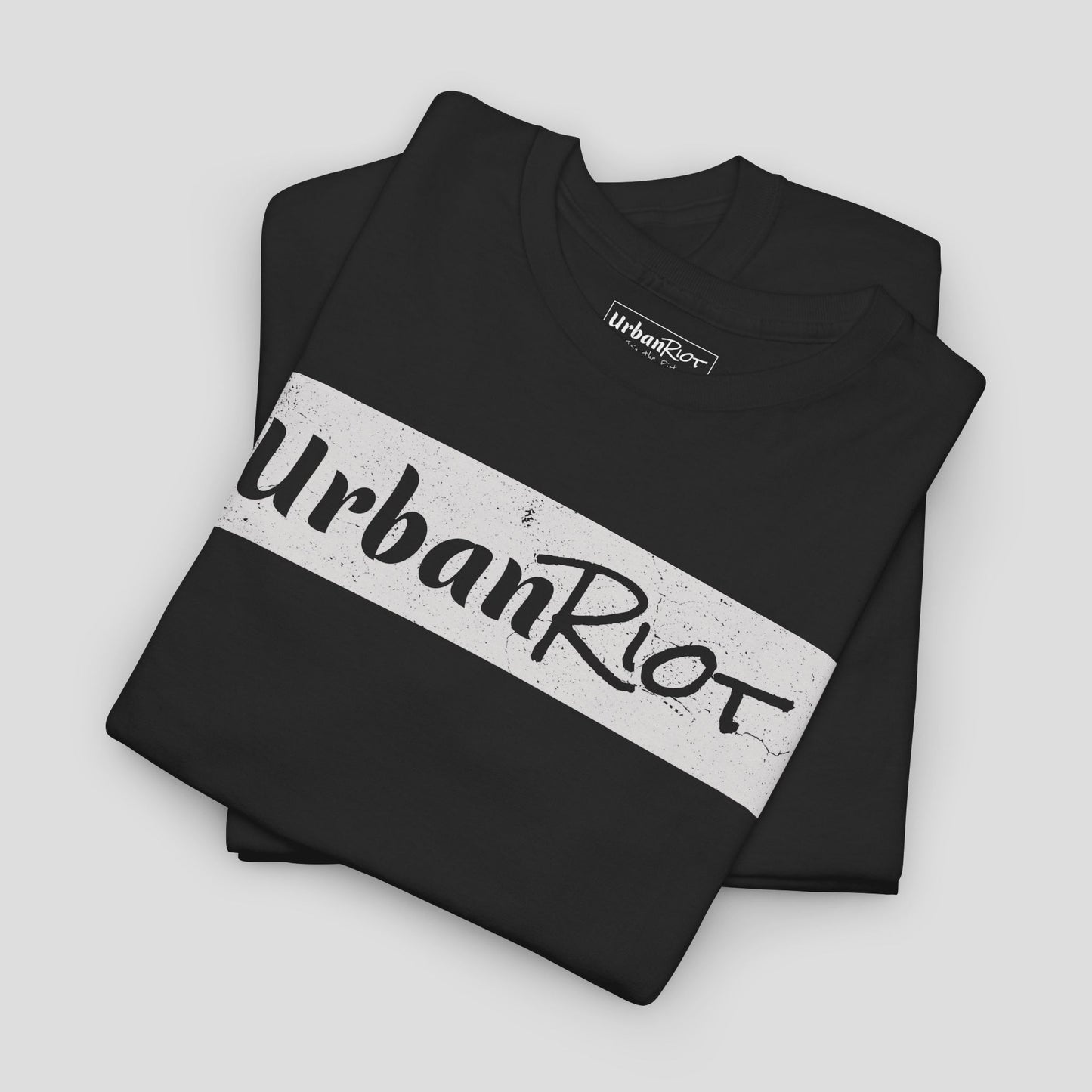 Graphic Tee - "UrbanRiot" Grunge Logo Design