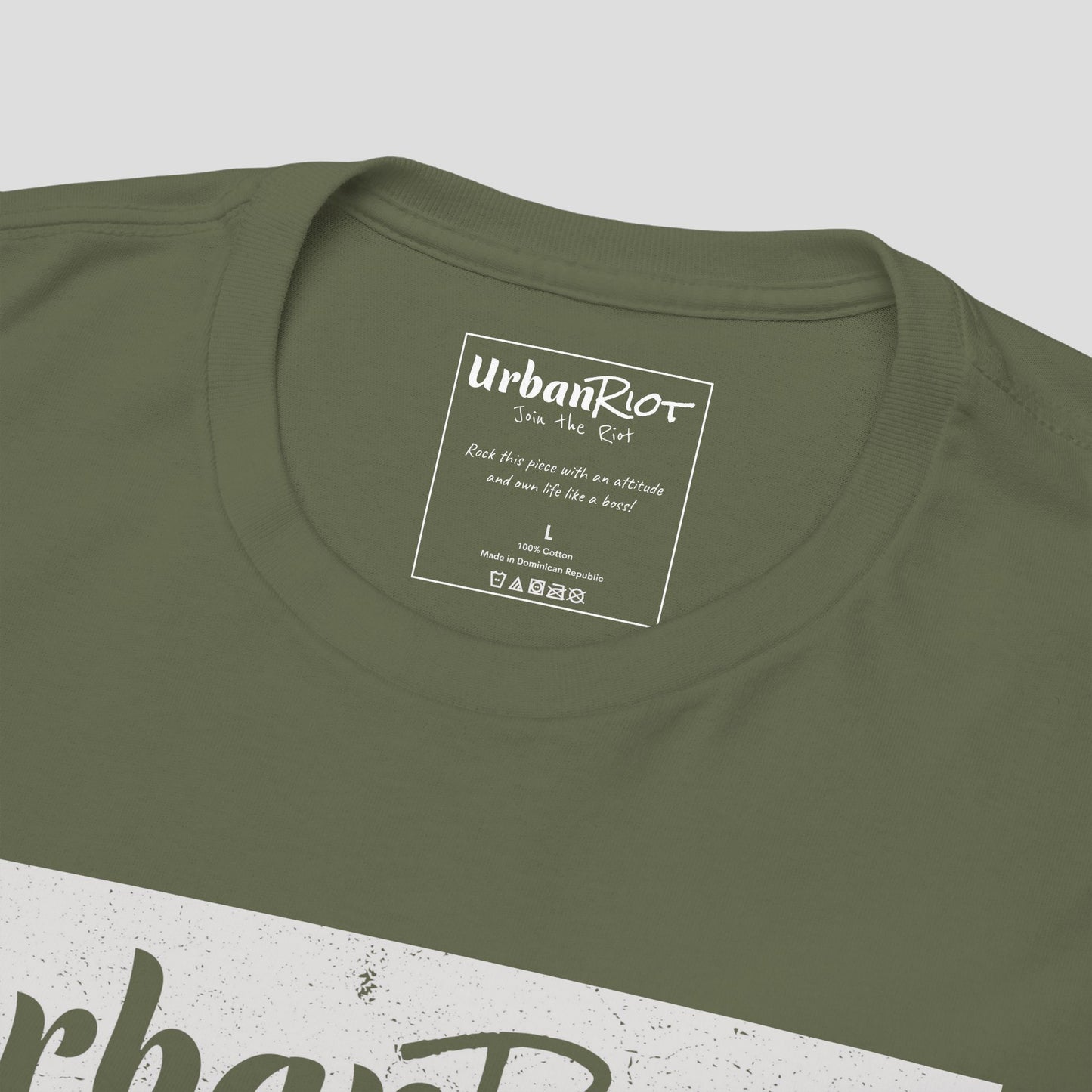 Graphic Tee - "UrbanRiot" Grunge Logo Design