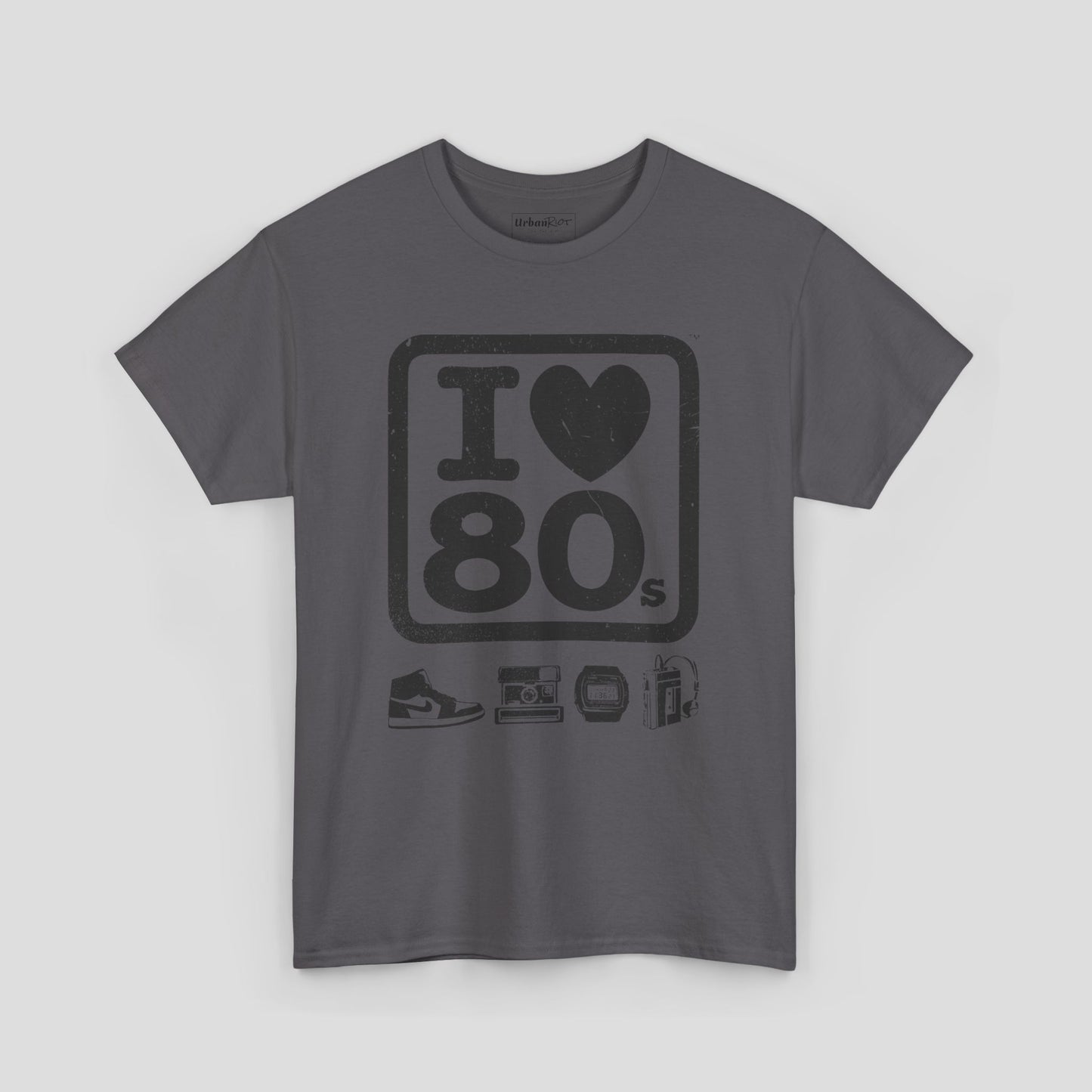 Graphic Tee - "I Love 80s" Retro Design