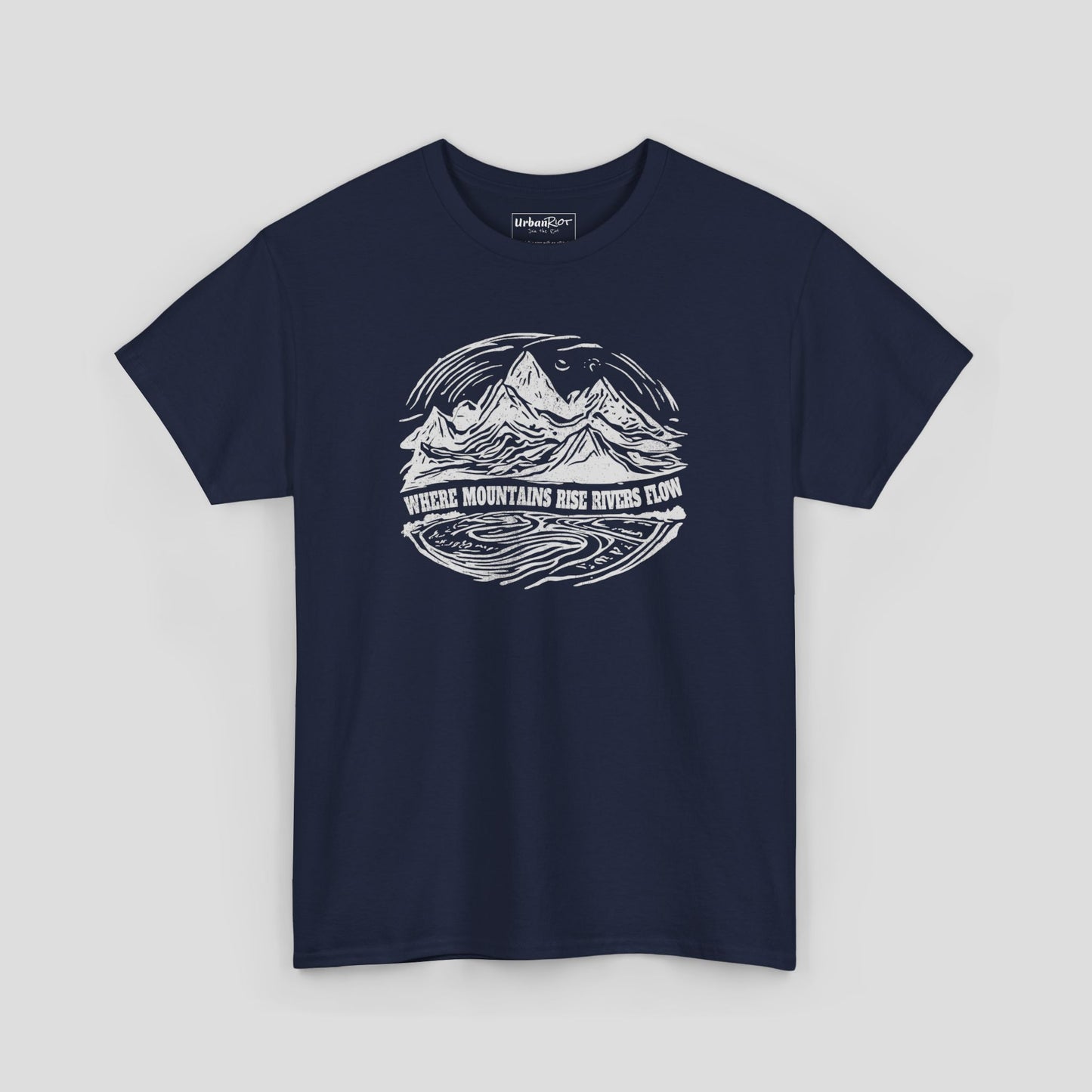 Graphic Tee - "Where Mountains Rise" Nature Design