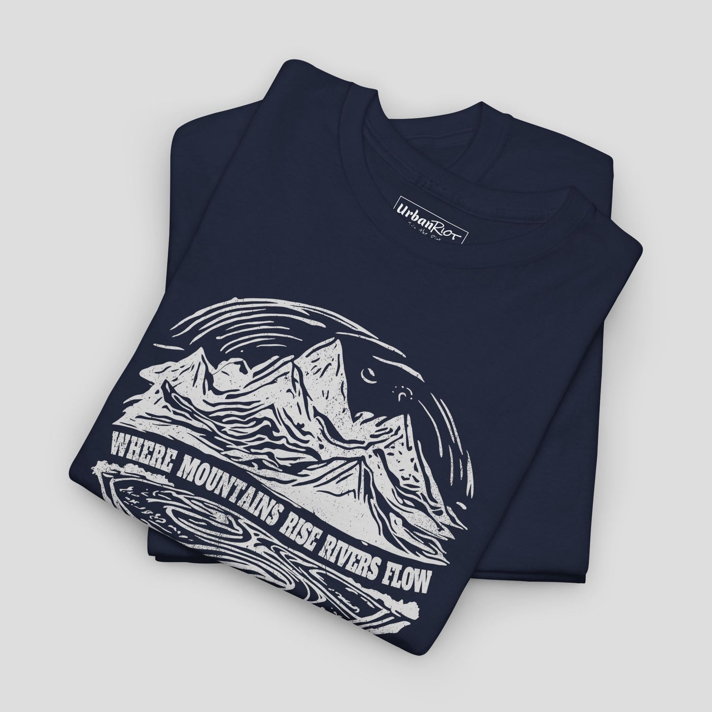 Graphic Tee - "Where Mountains Rise" Nature Design