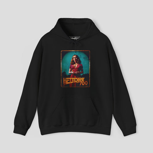 Graphic Hoodie - "Heltoire 700" Vintage Horror Poster Design