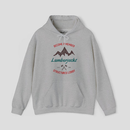 Graphic Hoodie - "Lumberjacks" Outdoors Club Design